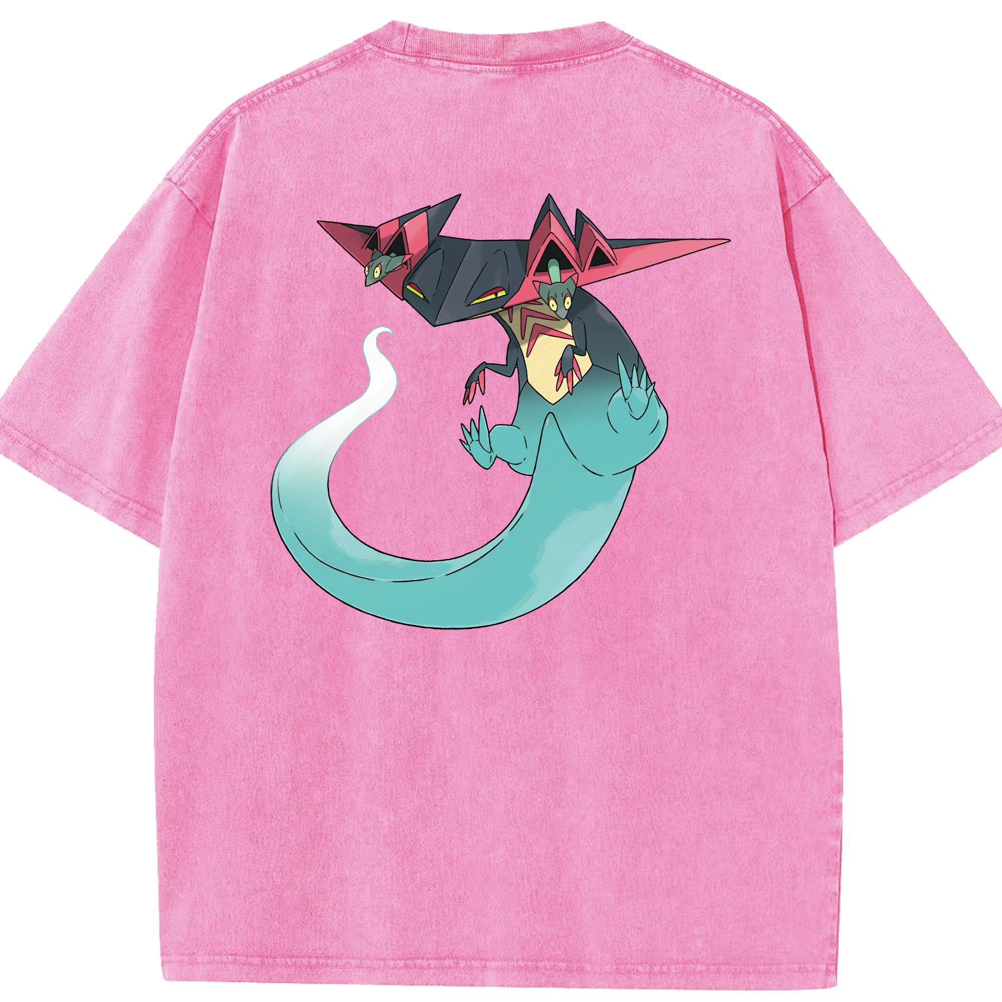 （画像用） ポケットモンスター Pokémon 綿100% ヴィンテージ風 半袖Tシャツ（背面プリント）